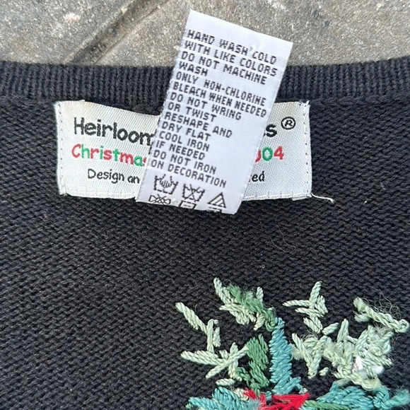 Vintage Heirloom Collectibles Ugly Christmas Sweater Cardigan Women’s - Picture 8 of 9